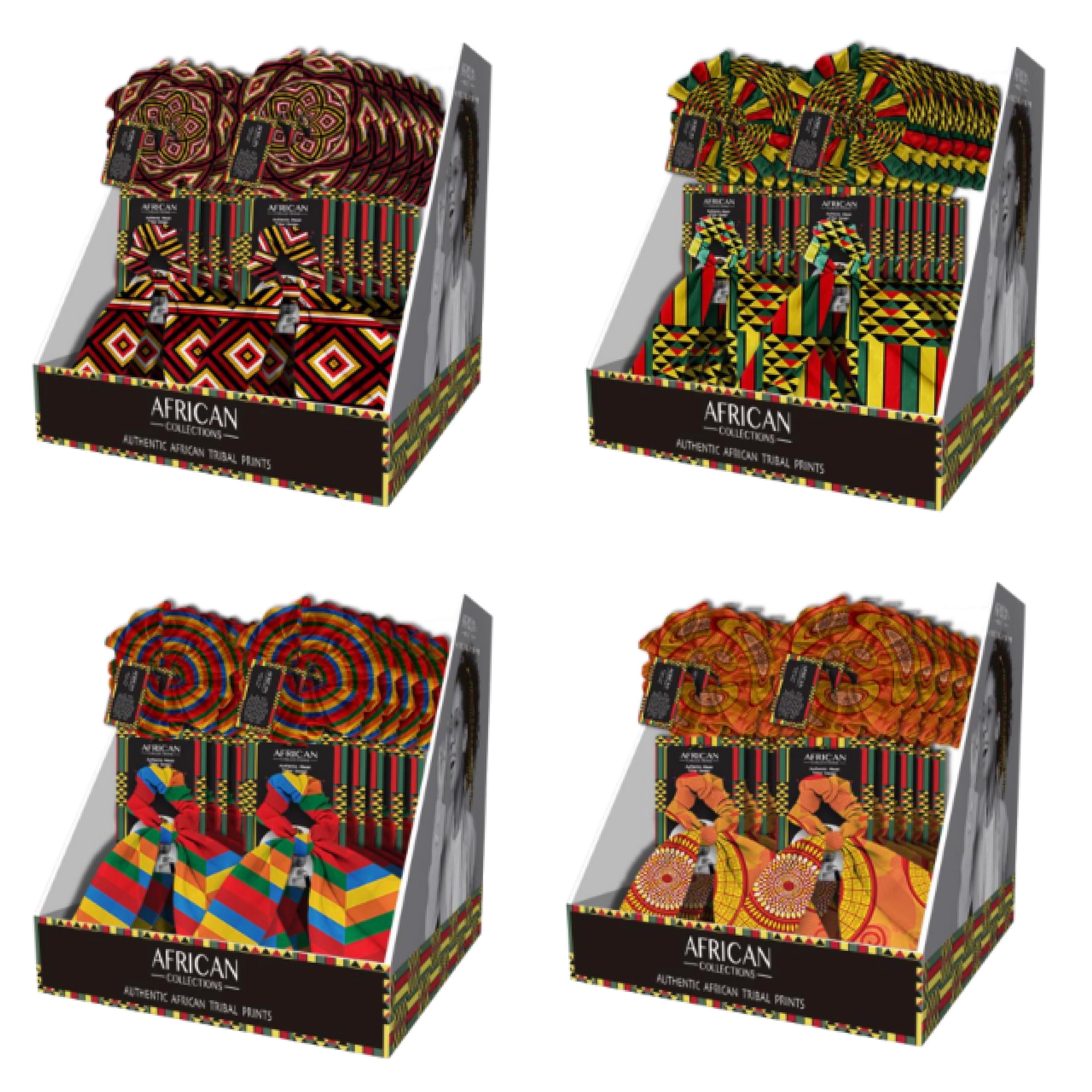 African Zulu Print Scrunchie