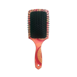 African Zulu print hair brush with beadwork-inspired pattern and bright color design.