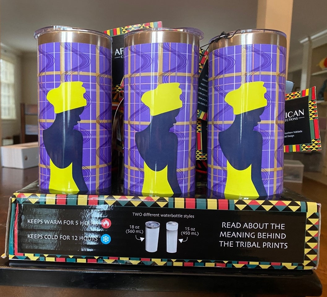 Samburu Tribal Pattern Insulated Stainless Steel Bottle